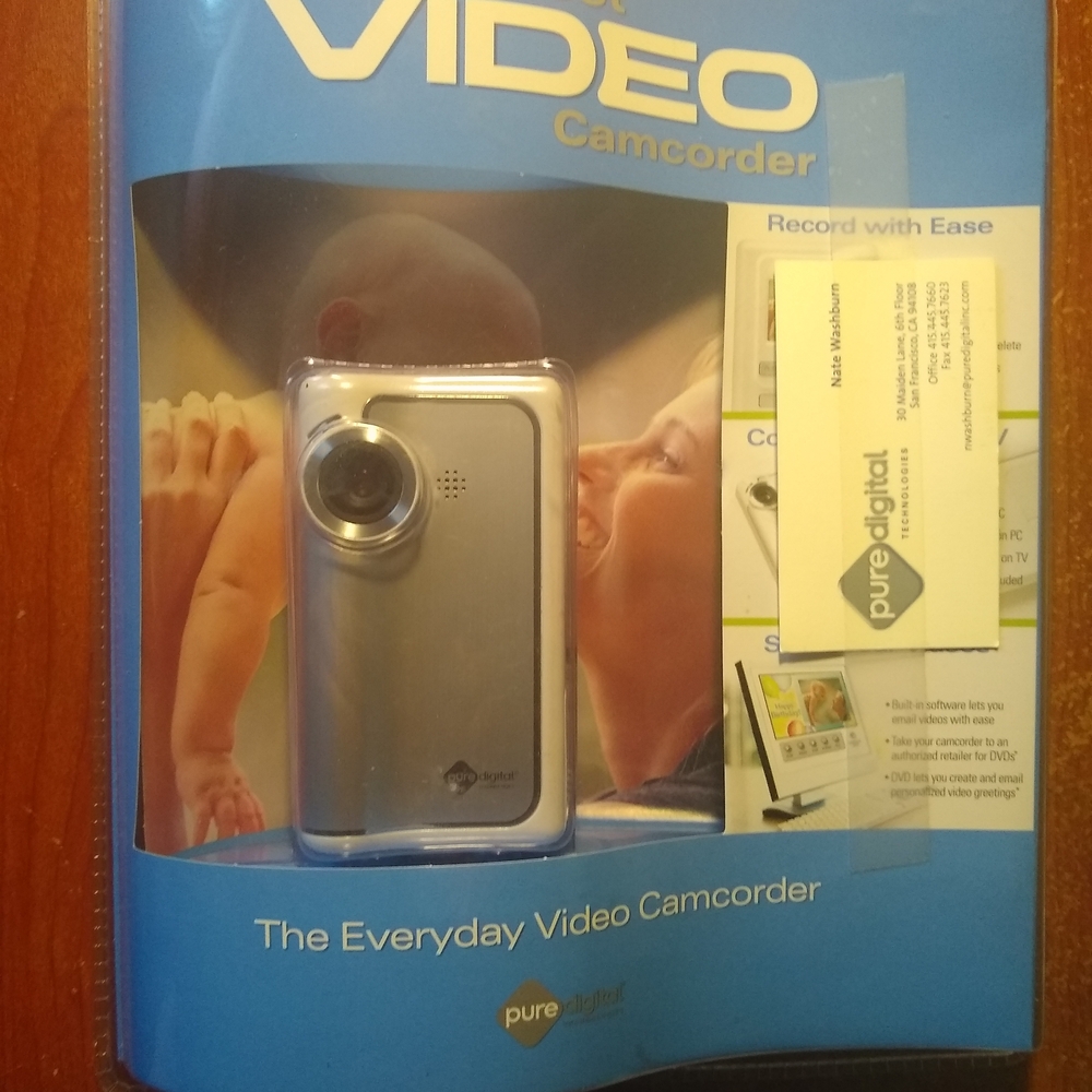 Silver Camcorder, New, Never Opened